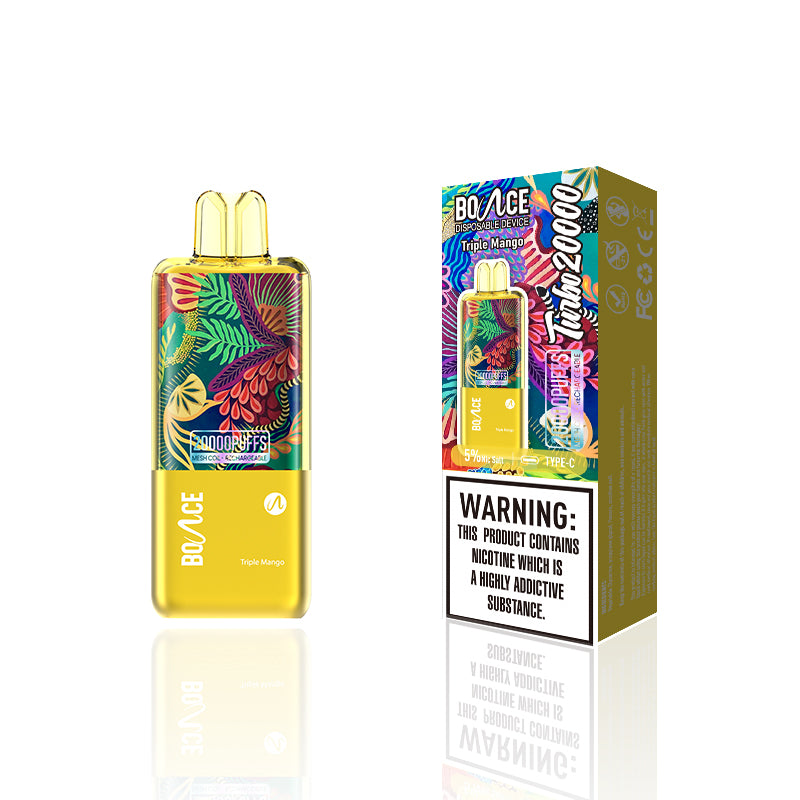 Bounce Vape Turbo 20000Puffs  | dispossable vape Wholesale Crystal Online Mesh Coil 5%Nicotine Rechargeable