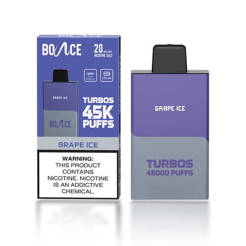 Bounce Vape TurboS 45000 Puffs | Disposable Vape 2% 5% Nicotine Big Puffs Low Price Free shipping Rechargeable
